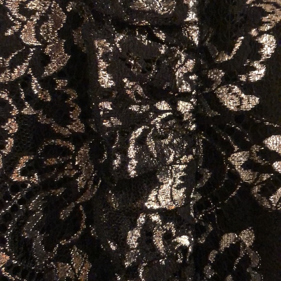 The Vampire’s Wife x H&M Black Silver Lace-Style Midi Dress - Picture 6 of 13